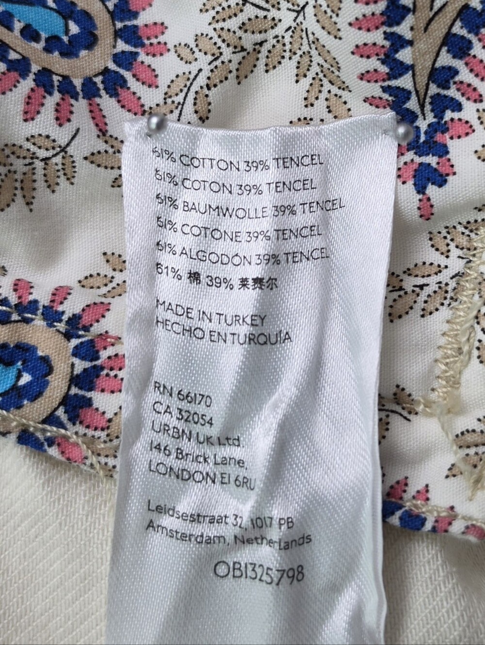 Anthropologie Pilcro Oversized Denim Shirt Chore Jacket Off-White Cream Small - Picture 4 of 10